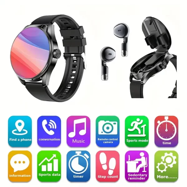 2-in-1 Smart Watch with Wireless Earphones - Image 4