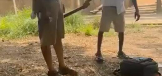 This Boy Should Be Arrested – Video Goes Viral as SHS Student Spotted Lashing Juniors with A Cutlass