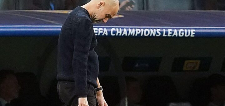 Pep Guardiola looks like a broken man in need of a break