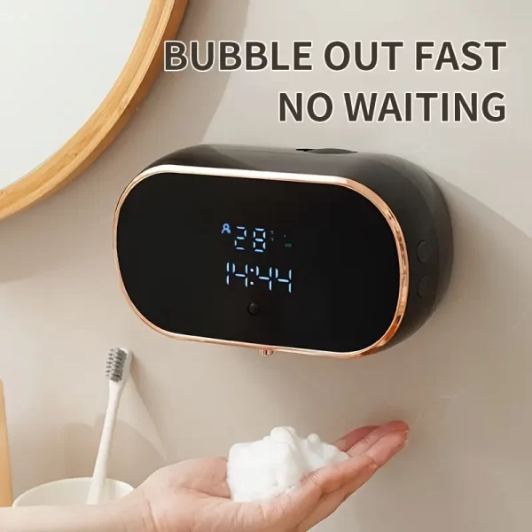 Automatic Foam Soap Dispenser with LED Temp