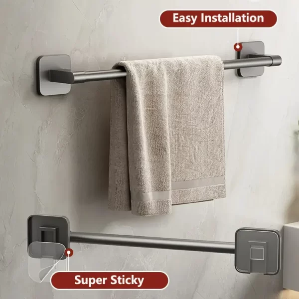 Space Saving Self Adhesive Towel Bar - Image 9