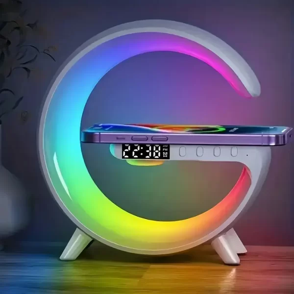 Speaker with Sunrise Alarm Clock & Wireless Charger - Image 2