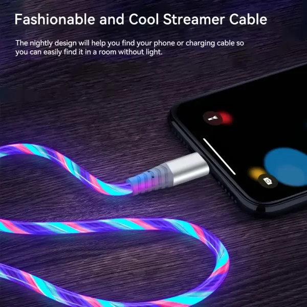 Light Up LED Glowing Fast Charging Cable - Image 5