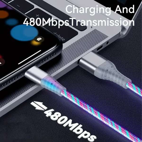 Light Up LED Glowing Fast Charging Cable - Image 7