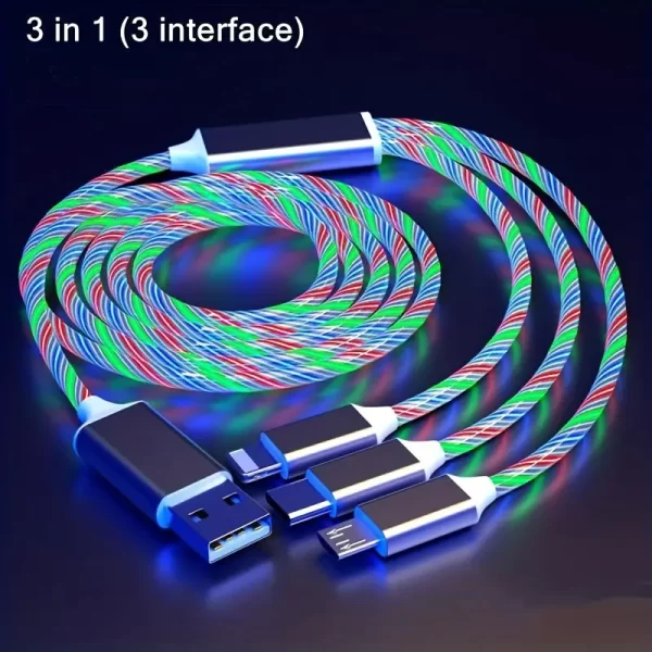 Light Up LED Glowing Fast Charging Cable - Image 14