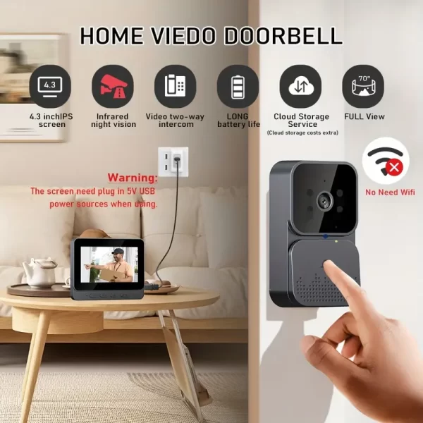 Video Doorbell with Intercom Doorbell Camera