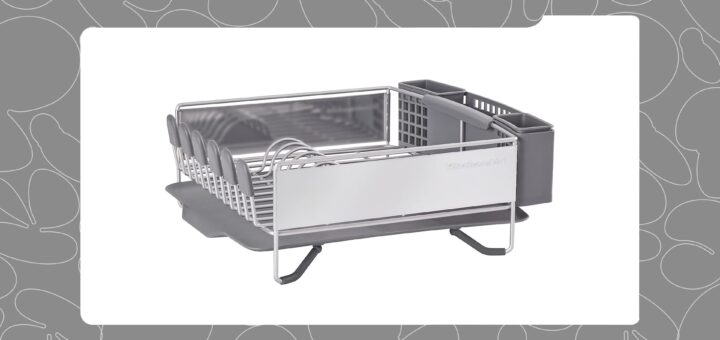 This Foldable Dish Drying Rack is Perfect for Small Kitchens