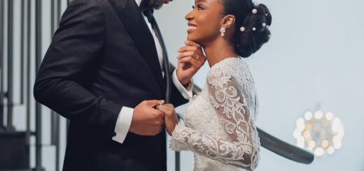 Obehi & Steven are #SOinlove! Their White Wedding Photos are Proof