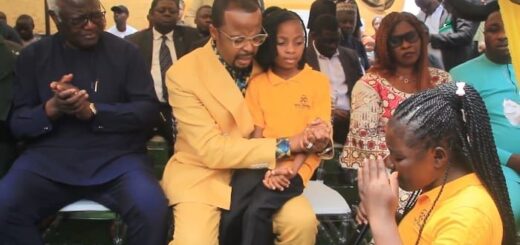 Koroma, Mutfwang moved by orphan’s speech as Stanel boss gives largesse