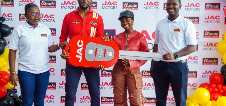 Elizade JAC Motors unveils Taaooma as First-Ever Brand Ambassador, Presents Her with a JAC JS6 SUV