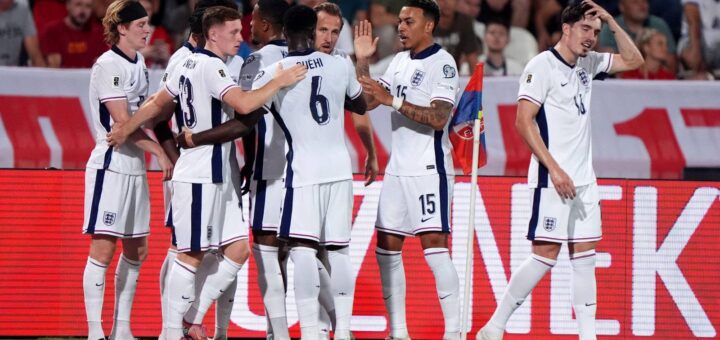 England smash Serbia as Rogers, Madueke, Guehi, Rice praised in player ratings